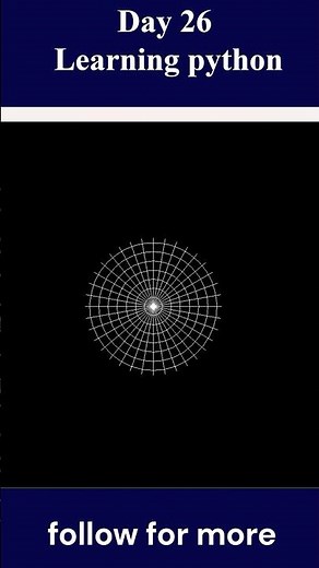 Create a Spider Web Using Python Turtle 🕷️ | Amazing Turtle Graphics | Day 26