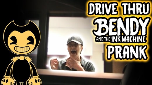 Bendy and the Ink Machine characters visit the drive-thru window