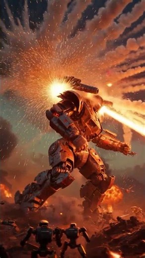 Colossal Mech Fights Horde of Spider Robots – Epic Final War