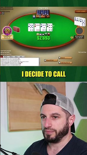 $6000 deep against a WILD Player in 3-Bet Pot! - $25/$50 PLO High Stakes Poker #poker #shorts