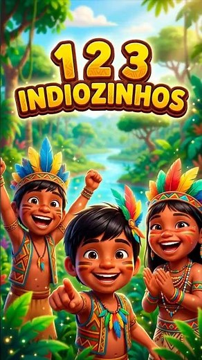 1 2 3 Indiozinhos 4 5 6 Indiozinhos | Música Infantil Divertida para Cantar #desenhoinfantil