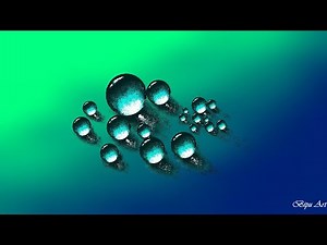 Waterdrops Drawing on Ms Paint | Ms Paint Drawing | paint in computer| How to draw in Ms Paint