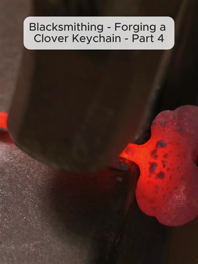 Blacksmithing - Forging a Clover Keychain #Blacksmithing #Forging #Clover #Keychain #art