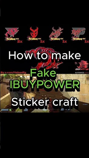 How to make fake IBUYPOWER sticker craft #cs2 #csgo #counterstrike #cs #csskins