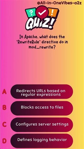 In Apache, what does the "RewriteRule" directive do in mod_rewrite?