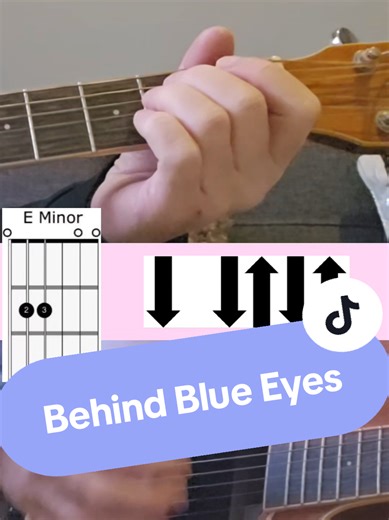 Play behind blue eyes on guitar. #behindblueeyes #beginnerguitar #guitartips #easyguitar #guitarsongs