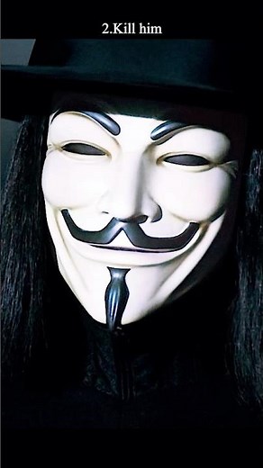 "Beneath this mask there is an idea... and ideas are bulletproof." 🎭💥