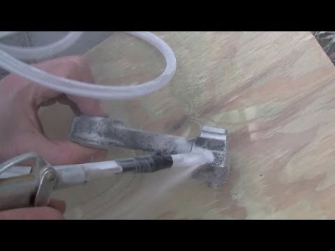 DIY soda blaster: clean your parts with compressed air and baking soda!