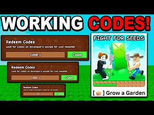 ALL WORKING CODES!! (2026) in Grow a Garden ROBLOX