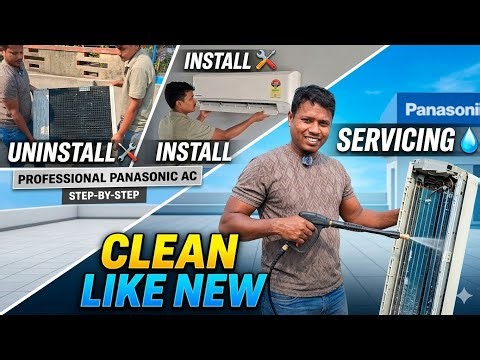 How to Service, Uninstall, and Install Panasonic Split AC (Step-by-Step)Panasonic AC Masterclass: