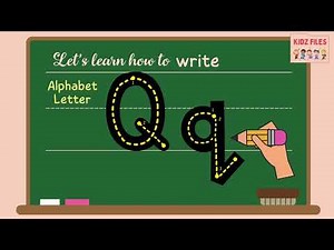 Learn how to write the Letter Qq || Practice writing