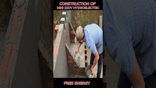 Construction of 220V mini hydroelectric power plant