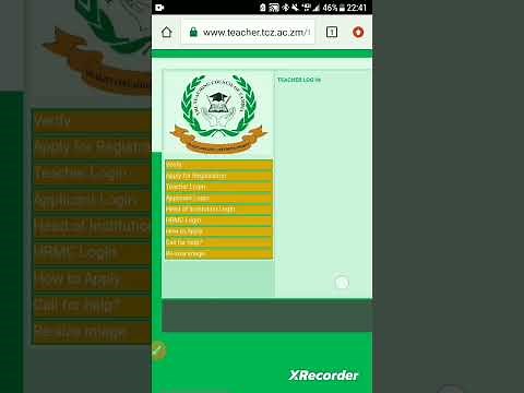 TCZ LOGIN AS A TEACHER