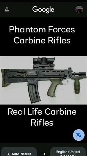 Phantom Forces vs Real Life Carbine Rifles #roblox #pf #phantomforces
