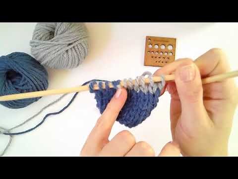 Shortened rows with double stitches (German Short Rows)