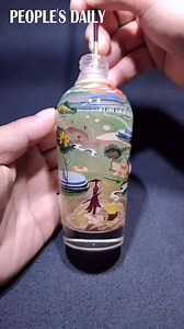 883K views · 16K reactions | The snuff bottle is a traditional artwork that expresses the Chinese philosophy of seeking to explore the breadth and greatness, while down to the last detail. | People's Daily, China | Facebook