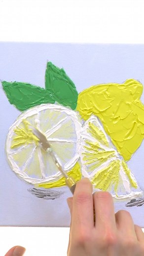 Have you wanted to learn palette knife painting techniques? 🎨 Watch how to create vibrant lemons on canvas using palette knives and acrylic paint! 🍋 See the full instructions and materials list at our link in profile ✨ Materials: Blick Painting Knives, Utrecht Artists’ Acrylic Paints, Utrecht Acrylic Gel Matte Medium, Utrecht Manglon Brushes, Blick Premier Stretched Cotton Canvas, Amaco Glass Palette . . . . #blickartmaterials #paletteknifepainting #paletteknife #paletteknifeart #acrylicpainti