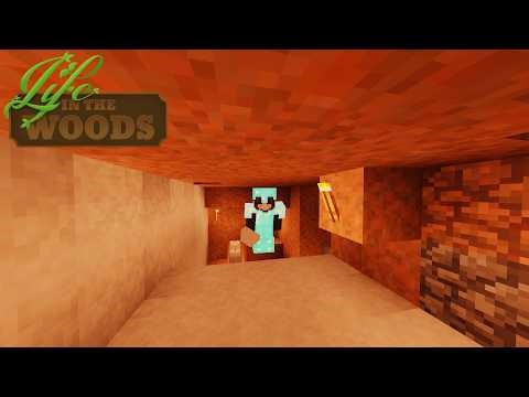 Life In The Woods #1027 - Basement Coverings - Minecraft Let's Play
