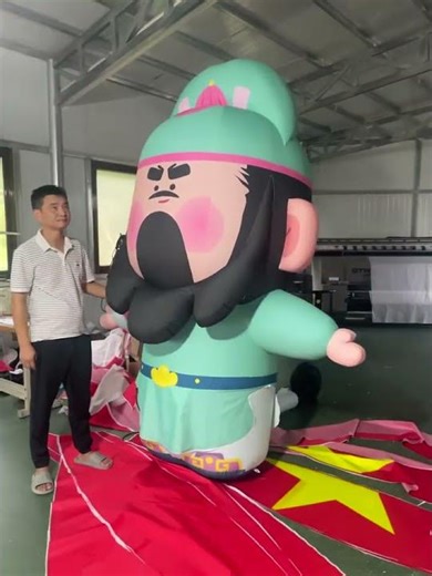 Inflatable cartoon characters