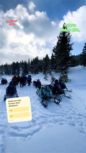 Polaris 850 khaos vs Colorado Mountains- This Got WILD 😜 #life #motivation #snow #winter #2stroke