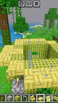 🌿 Tiny Bamboo Hut Survival Build in Minecraft! Simple, aesthetic & cozy 🏡🔥#Minecraft #Build#viral