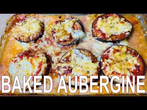 Baked Aubergine with Mozzarella Cheese and Tomato Sauce