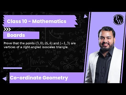 Prove that the points (3,0),(6,4) and (-1,3) are vertices of a right-angled isosceles triangle.