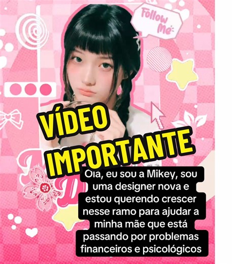 Olá, eu sou a Mikey, nesse vídeo eu falo sobre meus problemas em casa e que eu estou começando a fazer design gráfico para ajudar minha mãe que tem problemas financeiros e psicológicos. Eu queria dizer que ela não é a única, mas ela é a prioridade, eu não sou tão importante quanto ela é, eu quero vê-la bem. #designgrafico #design #iroha #fy #viral