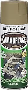 Rust-Oleum 1917830 Specialty Camouflage Spray Paint, 12 oz, Khaki
