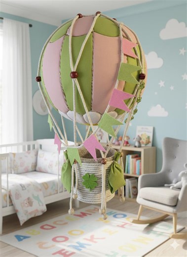 Handmade Hot Air Balloon. No-sew Patchwork Technique. - Etsy