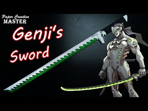 How to make Genji's sword from Overwatch out of paper