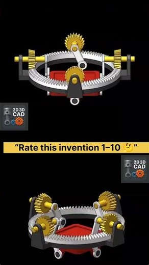 Insane Gear Mechanism Invention 😲 | Mechanical Engineering Marvel