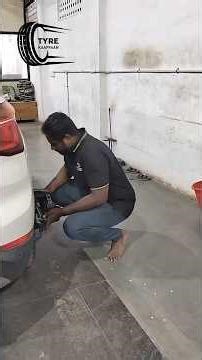 🚨BMW X1🛞 wheel balancing and alignment ✅#car #wheelalignment #tamilshorts #shortvideo #viralvideo