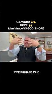 ASL WORD HOPE 💪 ASL ONLY I COR. 13:13 16 #amazon #blessed #coda #asl #fyp #aslword