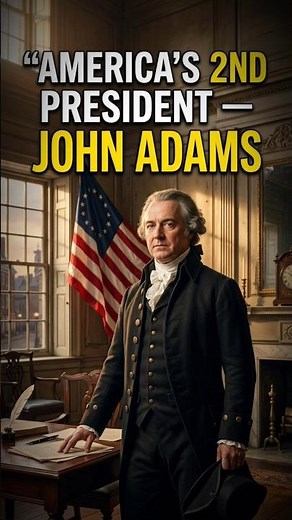 John Adams: The Man Who Became America’s 2nd President 🇺🇸 | 1797 #shorts