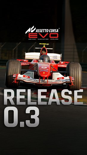 40K views · 1.1K reactions | AC EVO 0.3 OUT NOW With many new features, improvements, 9 cars, 2 circuits and 2 showrooms! TRY IT NOW! REMEMBER by entering Early Access now, you’ll get all version 1.0 content for free when it launches. #AssettoCorsaEVO #WeAreSimRacing #ACEVOEA3 #ACEVO | Assetto Corsa | Facebook