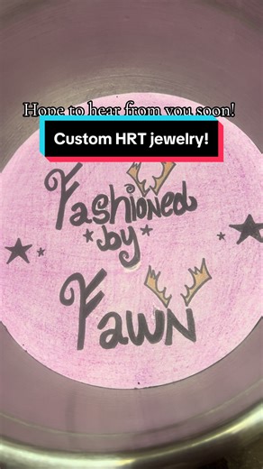 Hi, my name is Kathy Jo, and I run Fashioned by Fawn, an HRT accessories store! I turn used and sanitized HRT vials into wearable art like necklaces, rosaries, earrings, keychain charms, and leather chokers! If you or a loved one are on injectable Estrogen or Testosterone, please reach out to me, and lets make some custom jewelry! Each piece is custom crafted to your exact specifications, and I’m ridiculously dedicated to making you the perfect piece; the one that screams, “you.” These make grea