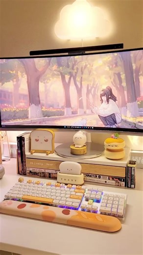 favorite cozy wallpapers 🍵 ☁️ which one is your favorite? ✨ #cozydesksetup #desksetup #desktour #cozyspace #studygram #ambientlight #deskgoals #cozygaming #cozygamingcommunity #cozyaesthetic #setupinspiration #deskspace #aesthetics #desktopwallpaper #aestheticdesksetup #deskgram