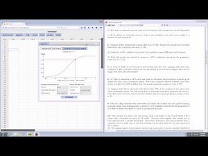 Sample Size for a Confidence Interval for a Mean using StatCrunch