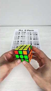 How to Solve the Last Layer of Rubiks Cube 3x3 | PLL E-Perm