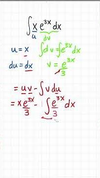 I'll teach you integration by parts with a super clear example... and fast!