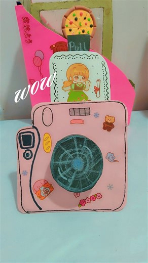 DIY Cute Camera Craft #DIYCamera #CuteCraft #MiniCamera #AestheticCraft #PaperCraft #DIYShorts