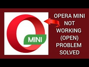 How To Solve Opera Mini App Not Working(Open) Problem|| Rsha26 Solutions