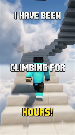 Minecraft Sky Castle I Built Stairs to the SKY... You won't believe what's up there! 😱☁️ #shortsfeed