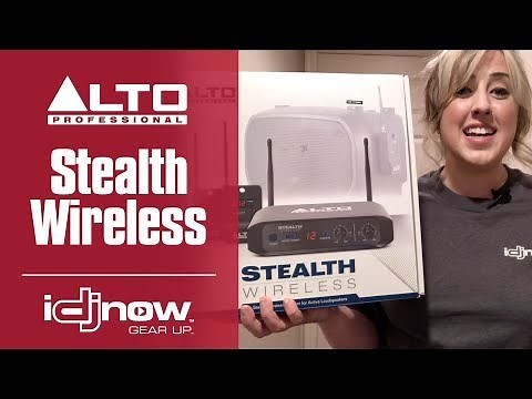 Alto Stealth Wireless UHF Speaker System for powered speakers Review Demo with DJ Rachel | idjnow