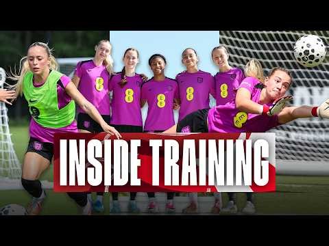 Prep for Colombia! ⚽ Shooting, Goalkeeper Drills & Ice Baths 🧊 | Young Lionesses Inside Training