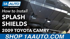 How to Replace Front Lower Engine Splash Shields 2007-10 Toyota Camry