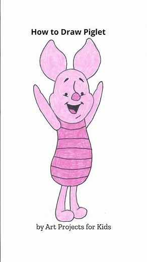 How to Draw Piglet from Winnie the Pooh