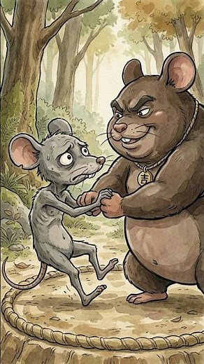 【感動】痩せねずみが最強の力士に！？🐭 Sumo Mice's Miracle! #Shorts #日本昔ばなし