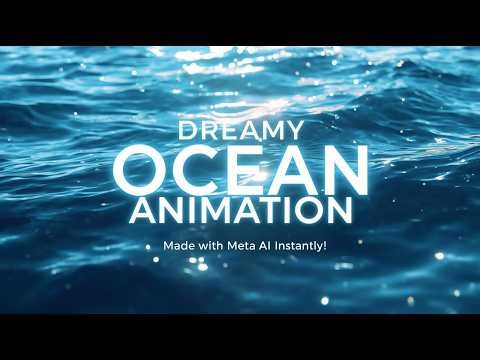 Create a Mesmerizing Ocean Animation in Seconds! | Beautiful, Dreamy & Free with Meta AI